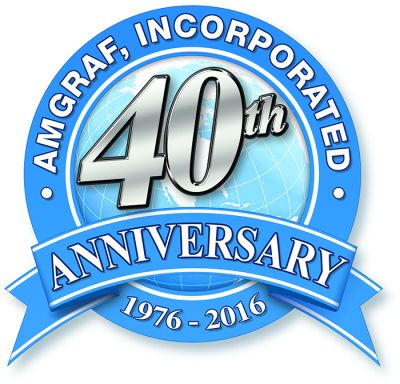 2016 was the 40th Anniversary of Amgraf. The company was founded in 1976. 2016 was the 40th Anniversary of Amgraf. The company was founded in 1976.